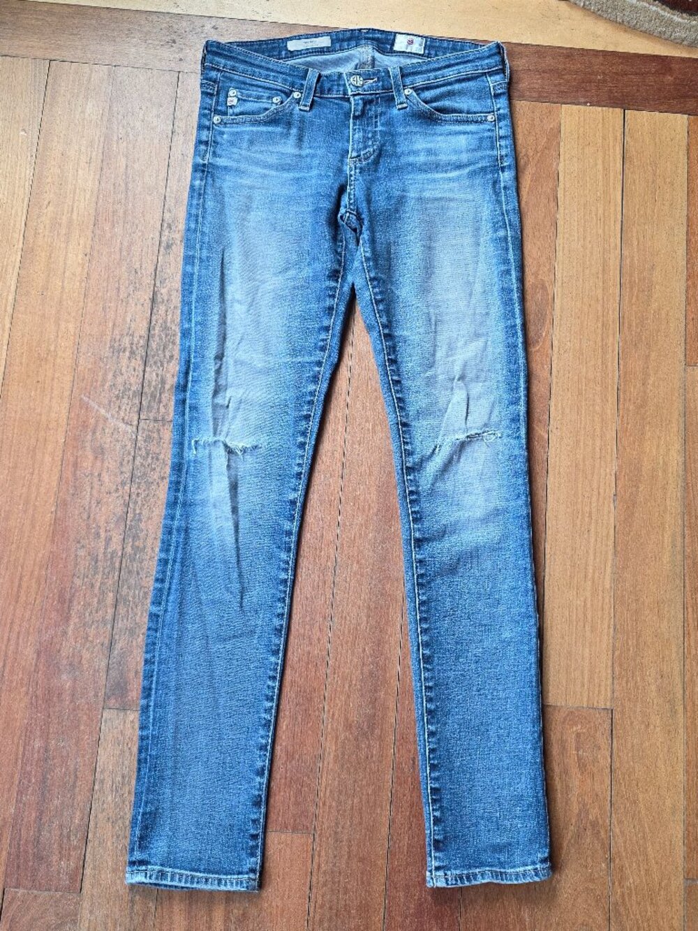 Ag Adriano Goldschmied Light Wash "The Stilt" Cigarette Leg Jeans Size 25R
